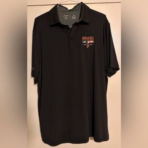 NWT Antigua Men’s Engage Golf Polo Shirt blue / white      Size XL Jersey